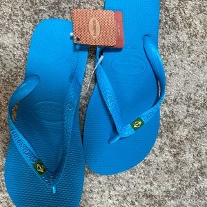 Havaianas Brazil New w/ Tags Turquoise Flip Flops Women’s 8